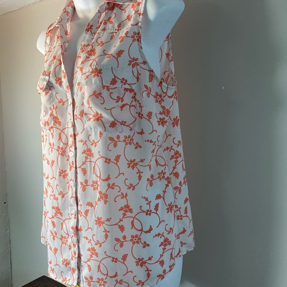 Soho New York Company Medium sleeveless polyester top Floral - Picture 2 of 6